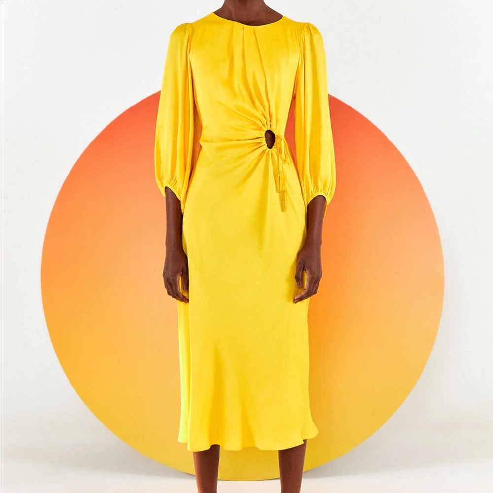 FARM RIO Gorgeous Yellow Dress!
